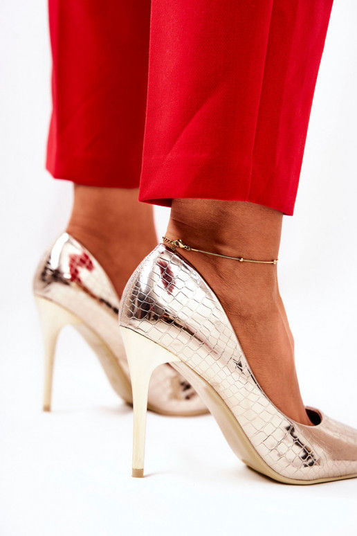 Tissoria salto alto com estampa de cobra Tissoria salto alto com estampa de cobra