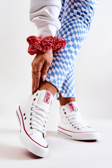 sapatos de lazer com sola Big Star JJ274127 cor branca