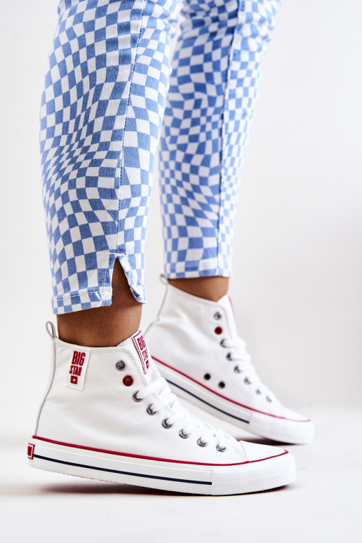 sapatos de lazer com sola Big Star JJ274127 cor branca sapatos de lazer com sola Big Star JJ274127 cor branca