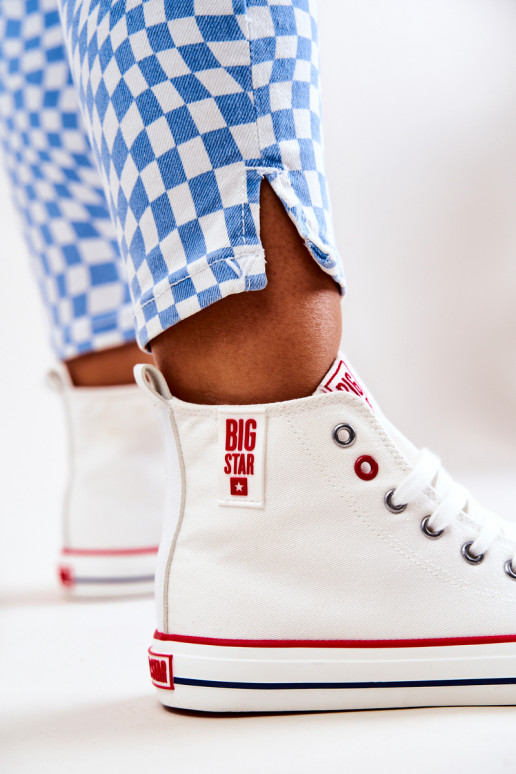 sapatos de lazer com sola Big Star JJ274127 cor branca sapatos de lazer com sola Big Star JJ274127 cor branca