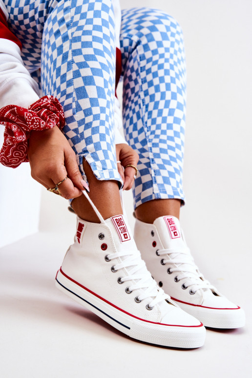 sapatos de lazer com sola Big Star JJ274127 cor branca sapatos de lazer com sola Big Star JJ274127 cor branca