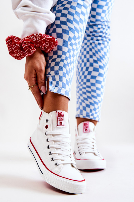 sapatos de lazer com sola Big Star JJ274127 cor branca sapatos de lazer com sola Big Star JJ274127 cor branca