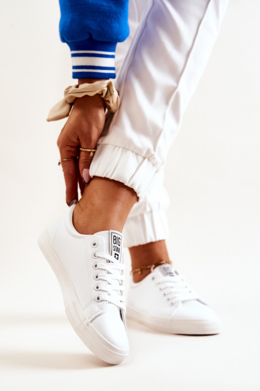 Tênis Big Star JJ274311 cor branca Tênis Big Star JJ274311 cor branca