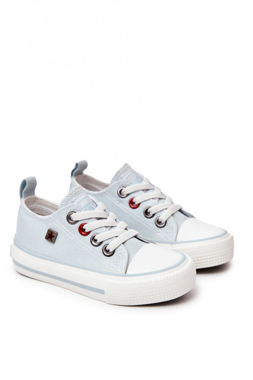 Tênis modelo clássico infantil com sola plana BIG STAR HH374094 cor azul