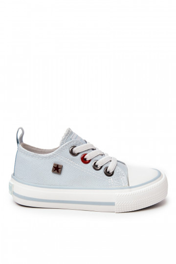 Tênis modelo clássico infantil com sola plana BIG STAR HH374094 cor azul 2