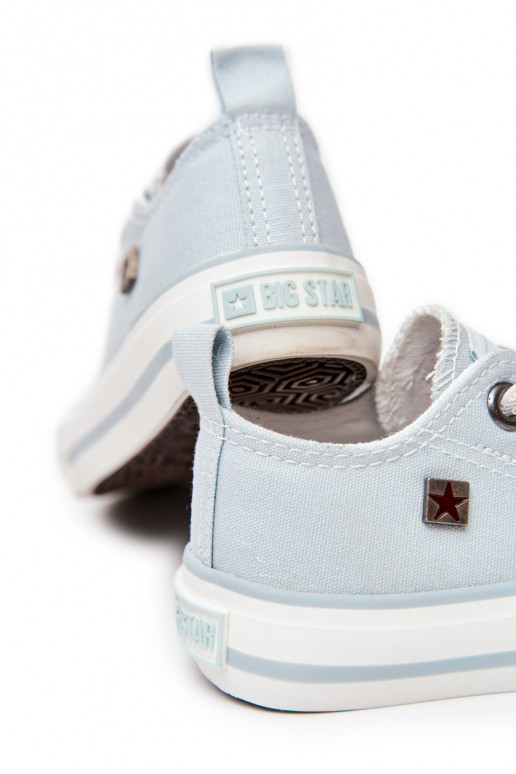 Tênis modelo clássico infantil com sola plana BIG STAR HH374094 cor azul