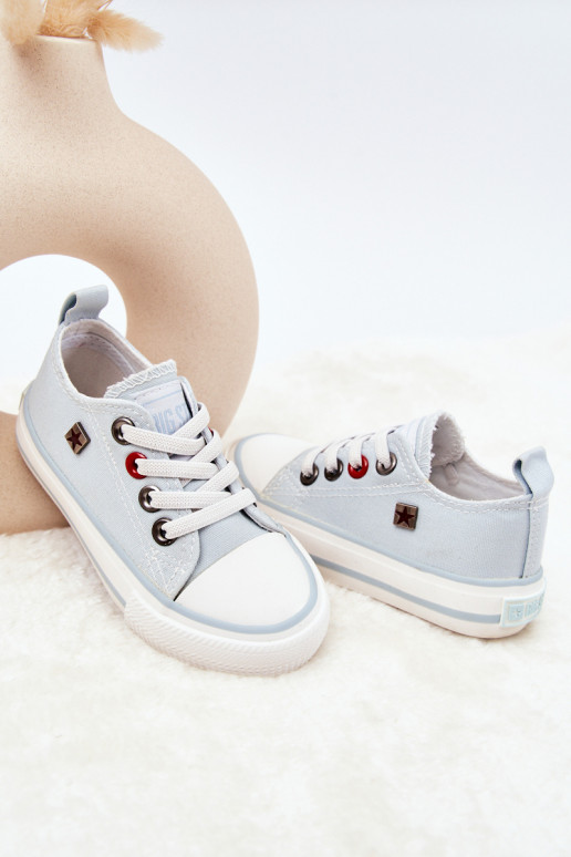 Tênis modelo clássico infantil com sola plana BIG STAR HH374094 cor azul