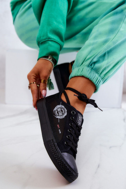 Tênis sapatos de lazer BIG STAR JJ274A256 cor preta Tênis sapatos de lazer BIG STAR JJ274A256 cor preta