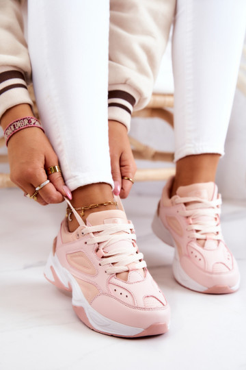 Sapatos estilo esportivo com tiras na cor rosa Hassie