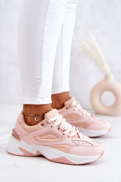 Sapatos estilo esportivo com tiras na cor rosa Hassie Sapatos estilo esportivo com tiras na cor rosa Hassie