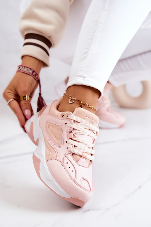 Sapatos estilo esportivo com tiras na cor rosa Hassie Sapatos estilo esportivo com tiras na cor rosa Hassie