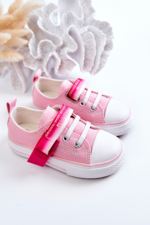 Sapatilhas infantis BIG STAR JJ374078 cor rosa