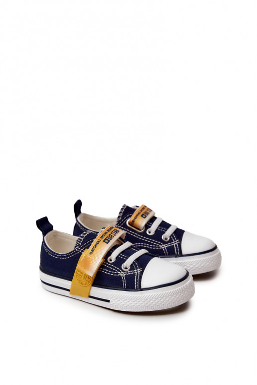 Sapatilhas infantis BIG STAR JJ374077 azul escuro