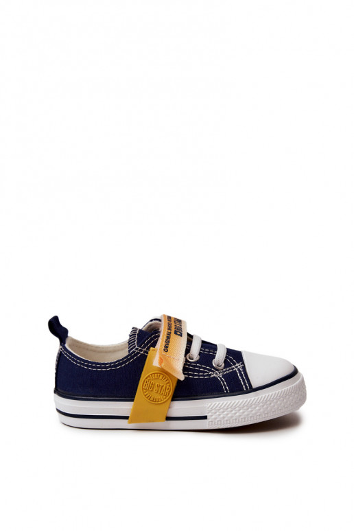 Sapatilhas infantis BIG STAR JJ374077 azul escuro