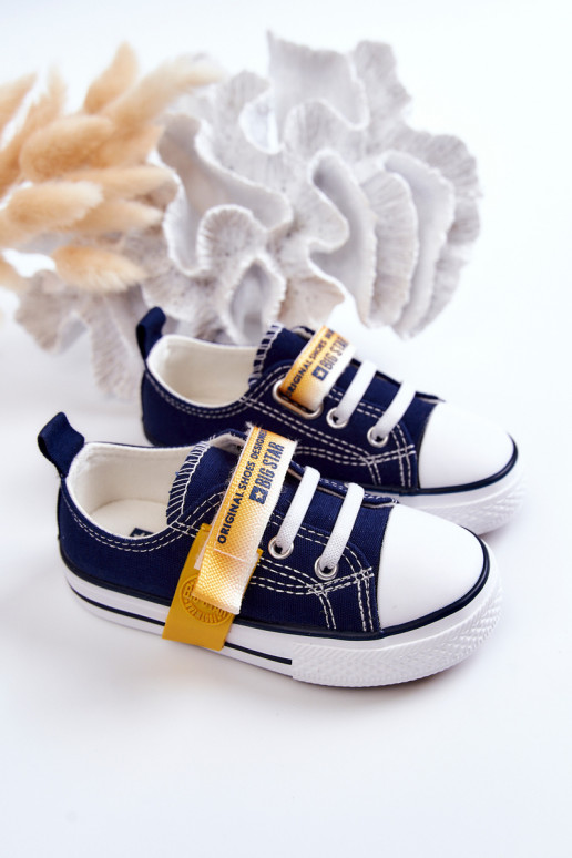 Sapatilhas infantis BIG STAR JJ374077 azul escuro