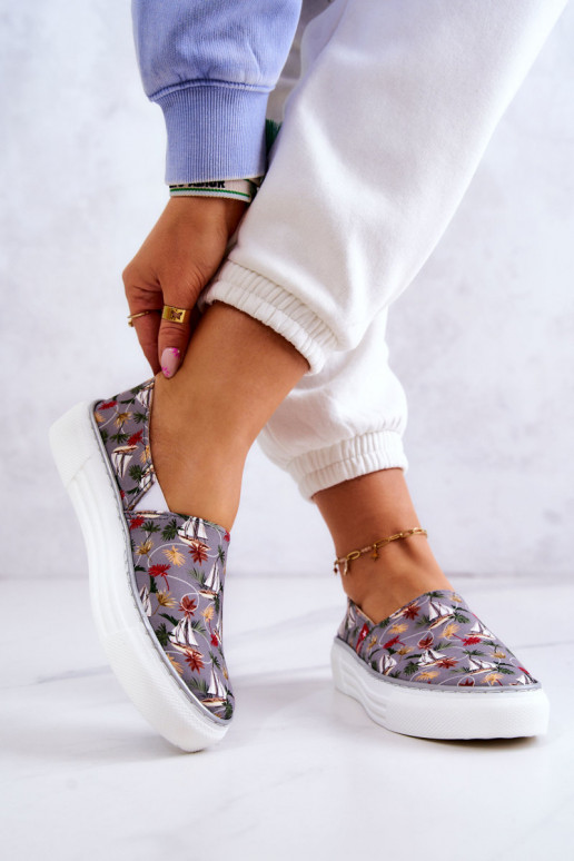 Tênis Slip On Memory Foam Big Star JJ276015 cor cinza
