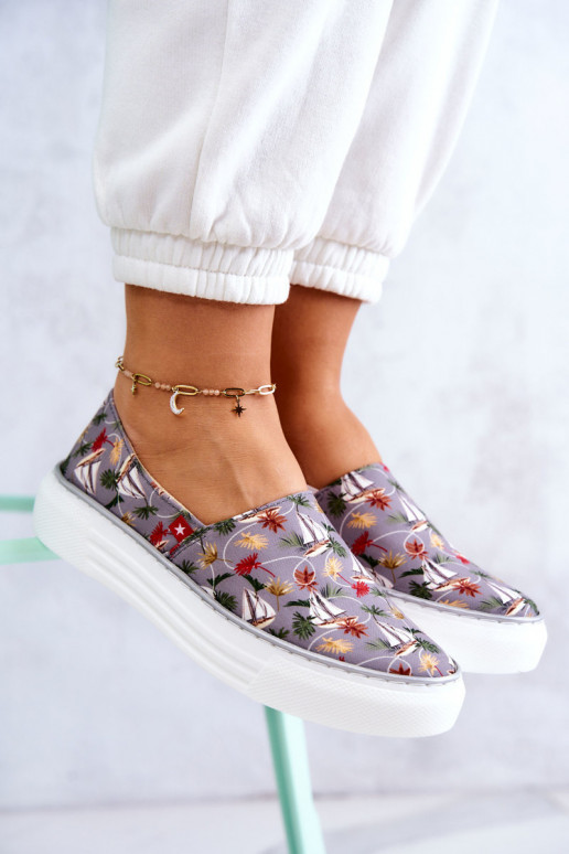Tênis Slip On Memory Foam Big Star JJ276015 cor cinza