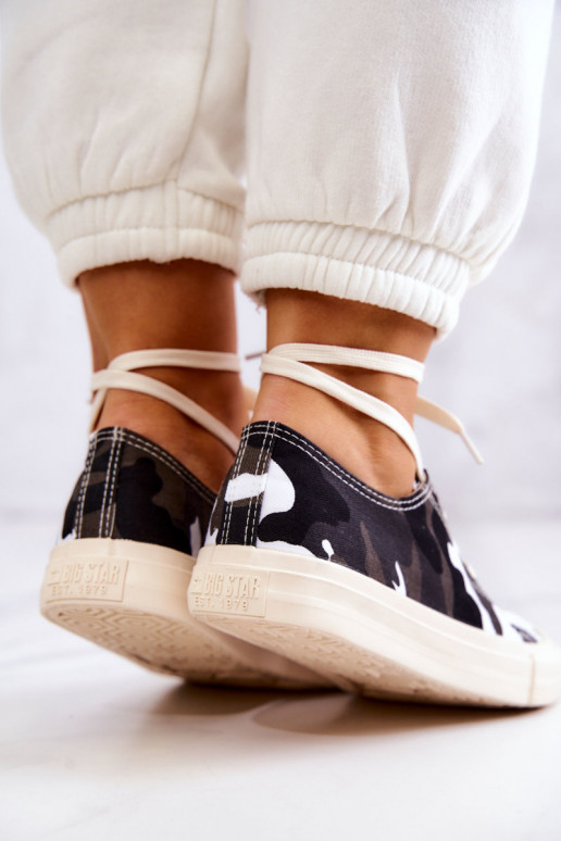 calçado de lazer em tecido com camuflagem BIG STAR JJ274237 Branco-cinza calçado de lazer em tecido com camuflagem BIG STAR JJ274237 Branco-cinza