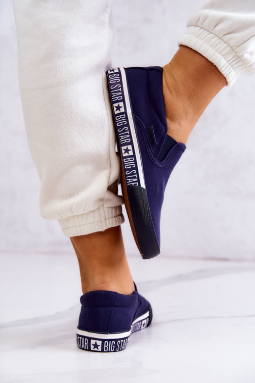 Tênis Slip-on Big Star HH274011 azul escuro Tênis Slip-on Big Star HH274011 azul escuro