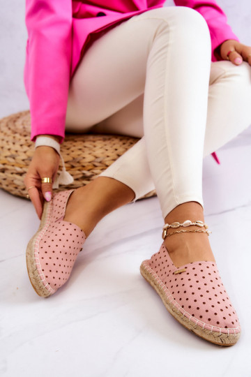 alpercatas com bolinhas Big Star JJ274869 rosa