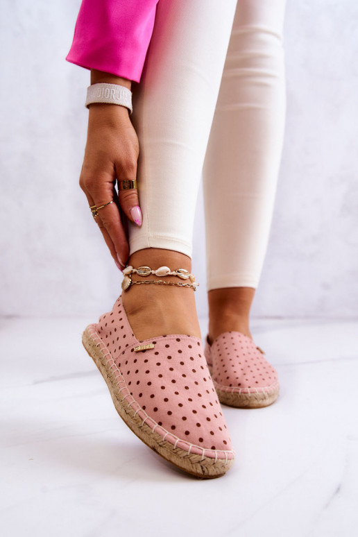 alpercatas com bolinhas Big Star JJ274869 rosa