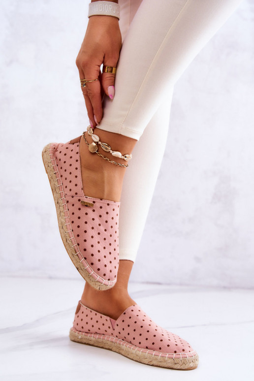 alpercatas com bolinhas Big Star JJ274869 rosa