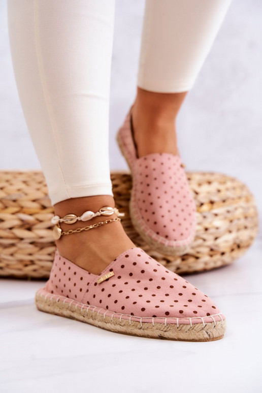 alpercatas com bolinhas Big Star JJ274869 rosa