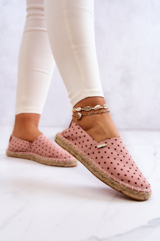 alpercatas com bolinhas Big Star JJ274869 rosa