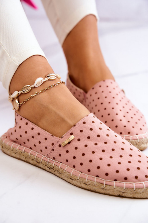 alpercatas com bolinhas Big Star JJ274869 rosa
