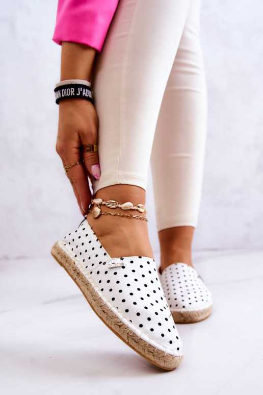 alpercatas com bolinhas Big Star JJ274870 branco