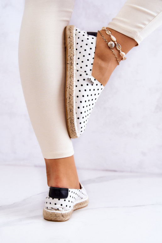 alpercatas com bolinhas Big Star JJ274870 branco