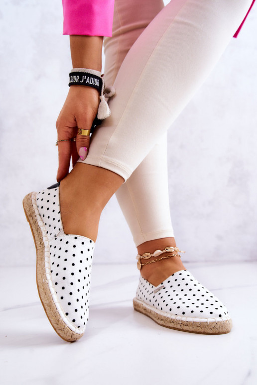 alpercatas com bolinhas Big Star JJ274870 branco