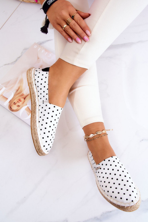 alpercatas com bolinhas Big Star JJ274870 branco