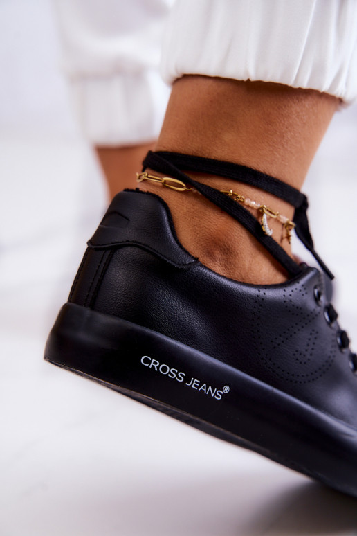 Tênis Cross Jeans JJ2R4054C cor preta Tênis Cross Jeans JJ2R4054C cor preta