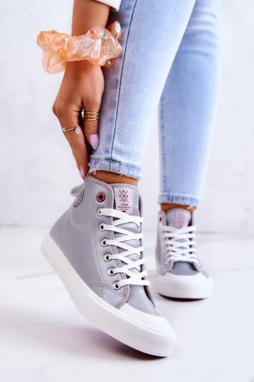 Sapatos casuais com sola Cross Jeans JJ2R4057C cor cinza 2