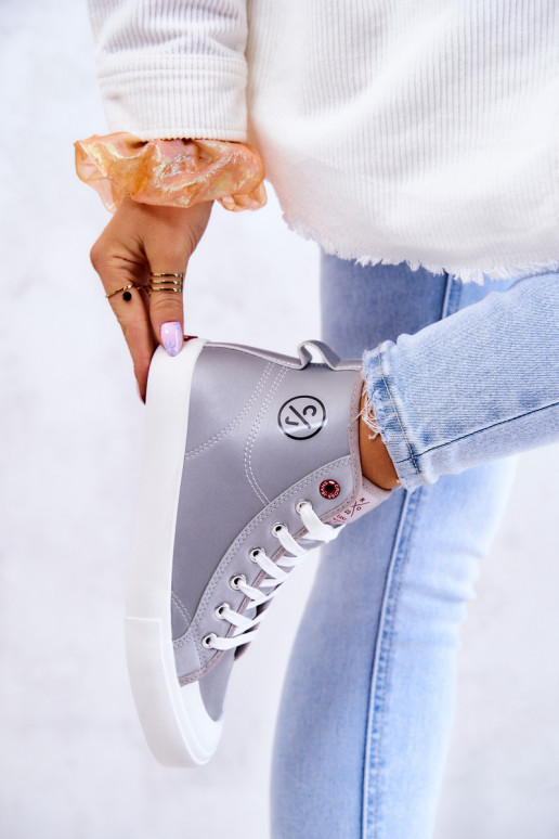 Sapatos casuais com sola Cross Jeans JJ2R4057C cor cinza Sapatos casuais com sola Cross Jeans JJ2R4057C cor cinza