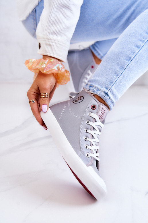 Sapatos casuais com sola Cross Jeans JJ2R4057C cor cinza Sapatos casuais com sola Cross Jeans JJ2R4057C cor cinza