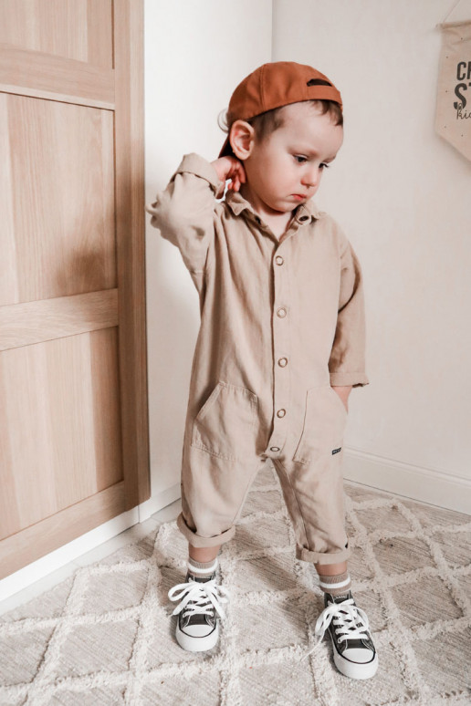 Calçado infantil de lazer com sola na cor cáqui Filemon Calçado infantil de lazer com sola na cor cáqui Filemon