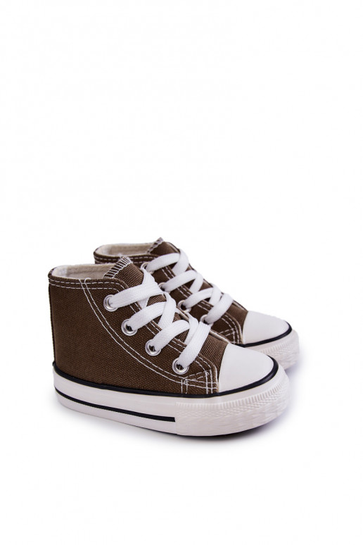 Calçado infantil de lazer com sola na cor cáqui Filemon Calçado infantil de lazer com sola na cor cáqui Filemon