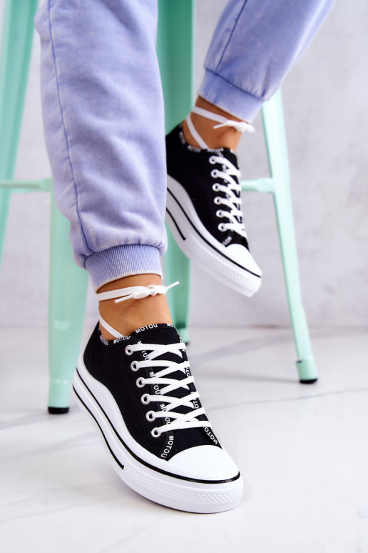 com alças Calçado desportivo cor preta Menifee