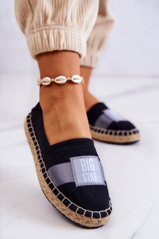 Alpercatas elegantes Slip On Big Star JJ274963 pretas