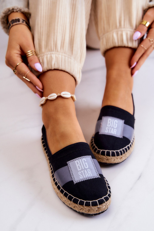 Alpercatas elegantes Slip On Big Star JJ274963 pretas