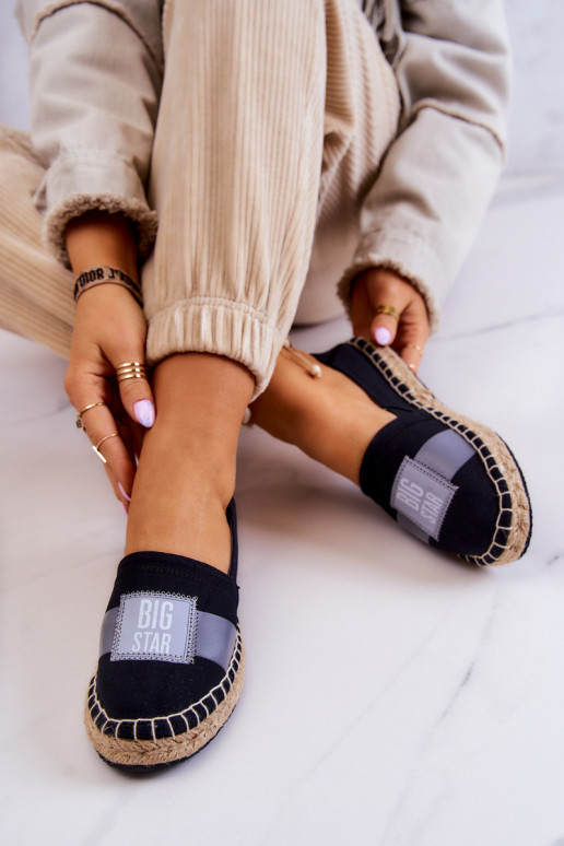 Alpercatas elegantes Slip On Big Star JJ274963 pretas Alpercatas elegantes Slip On Big Star JJ274963 pretas