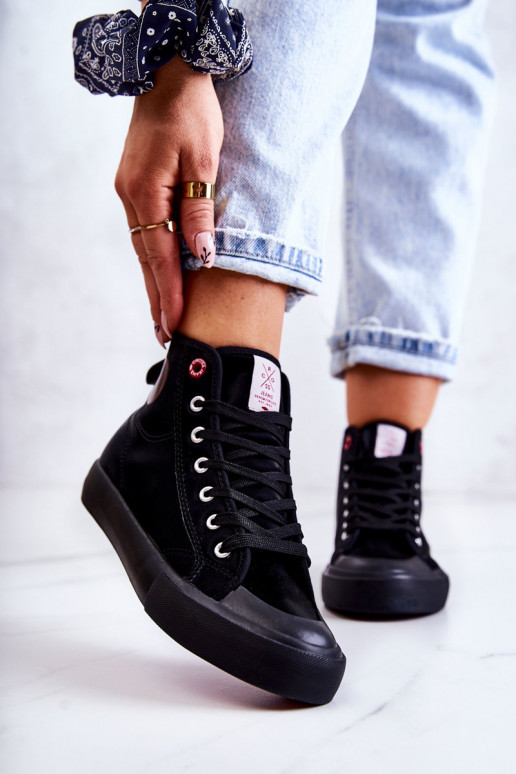 Cross Jeans JJ2R4055C sapatos de lazer cross jeans na cor preta
