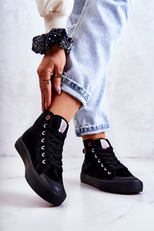 Cross Jeans JJ2R4055C sapatos de lazer cross jeans na cor preta