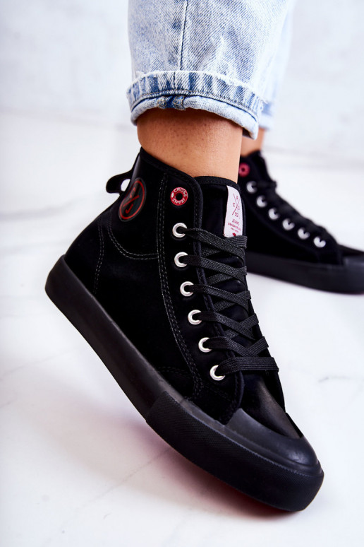 Cross Jeans JJ2R4055C sapatos de lazer cross jeans na cor preta