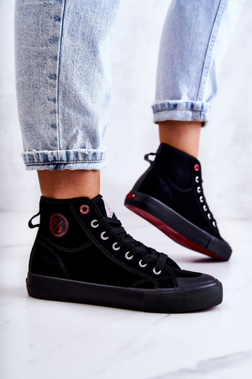 Cross Jeans JJ2R4055C sapatos de lazer cross jeans na cor preta