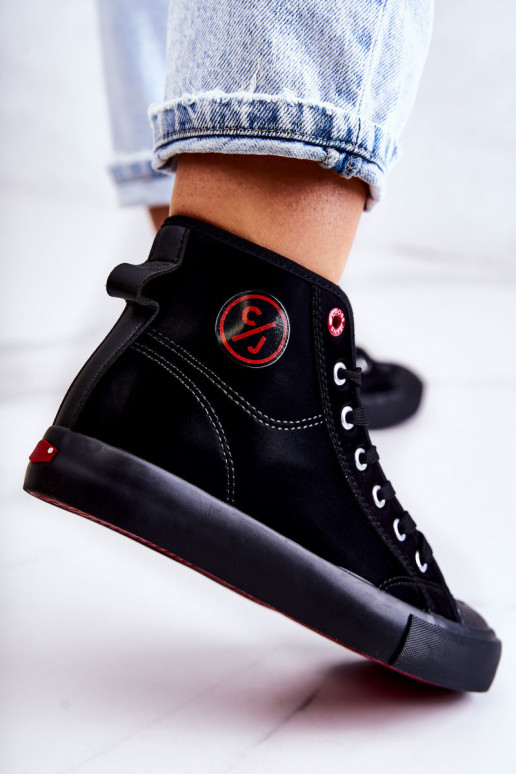 Cross Jeans JJ2R4055C sapatos de lazer cross jeans na cor preta