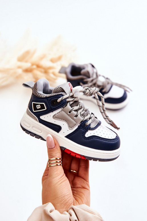 Calçado desportivo infantil na cor azul escuro Bruce