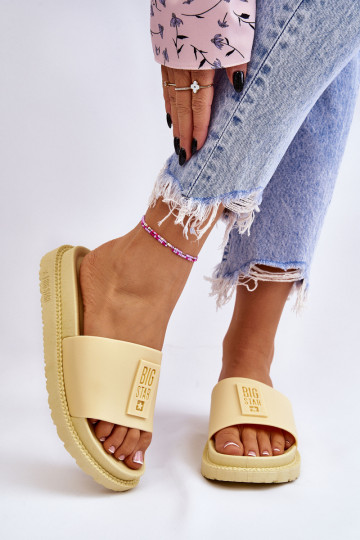 Chinelos Big Star JJ274A305 amarelo 2